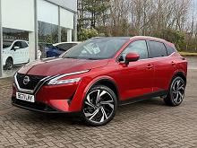 2021 71 Nissan Qashqai 1.3 Dig-t Mh 158 Tekna+ 5dr Hybrid Electric Manual In Red