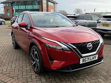 2021 71 Nissan Qashqai 1.3 Dig-t Mh 158 Tekna+ 5dr Hybrid Electric Manual In Red