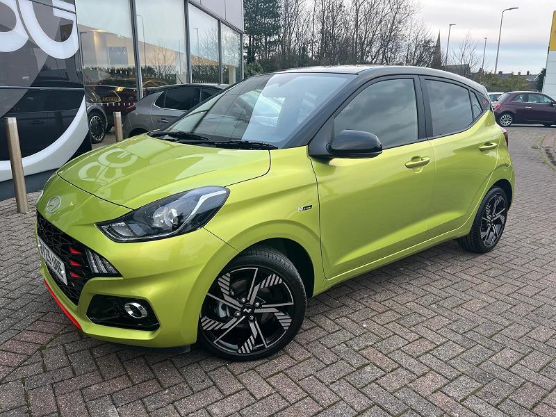 2025 25 Hyundai I10 1.0t [90] N Line 5dr [nav] Petrol Manual In Lucid Lime With Black Roof