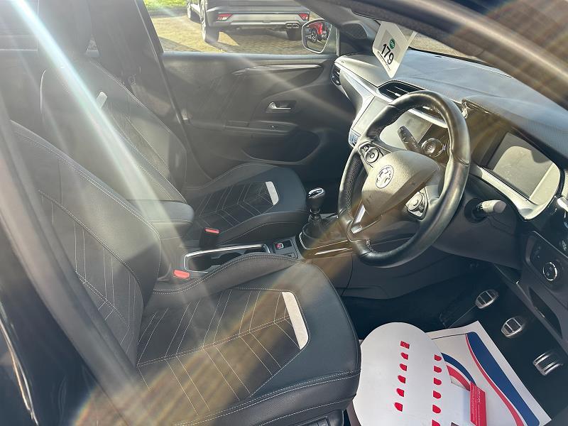 2022 72 Vauxhall Corsa 1.2 Turbo Ultimate 5dr Petrol Manual In Black