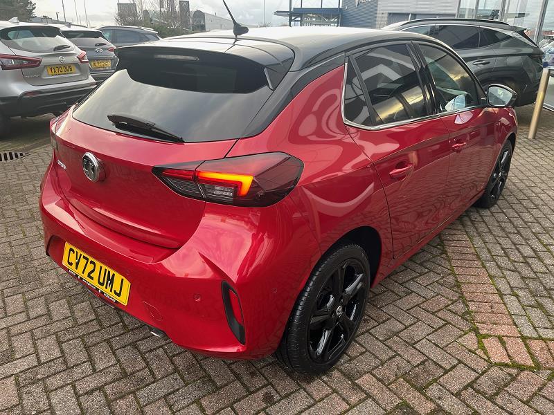 2022 72 Vauxhall Corsa 1.2 Turbo Ultimate 5dr Petrol Manual In Red