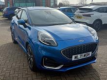 2021 71 Ford Puma 1.0 Ecoboost Hybr Mhev 155 St-line Vignale 5dr Dct Petrol Automatic In Blue