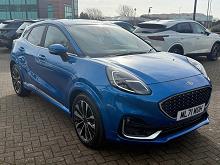 2021 71 Ford Puma 1.0 Ecoboost Hybr Mhev 155 St-line Vignale 5dr Dct Petrol Automatic In Blue