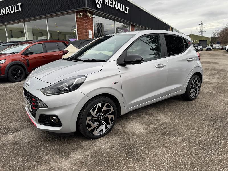 2022 72 Hyundai I10 1.0 T-gdi N Line 5dr Petrol Manual In Sleek Silver