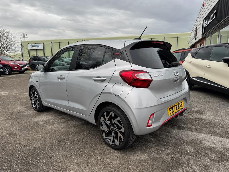 2022 72 Hyundai I10 1.0 T-gdi N Line 5dr Petrol Manual In Sleek Silver