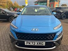 2022 72 Hyundai Kona 1.6 Gdi Hybrid Ultimate 5dr Dct Hybrid Petrol Automatic In Surfy Blue