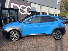 2022 72 Hyundai Kona 1.6 Gdi Hybrid Ultimate 5dr Dct Hybrid Petrol Automatic In Surfy Blue