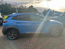 2022 72 Hyundai Kona 1.6 Gdi Hybrid Ultimate 5dr Dct Hybrid Petrol Automatic In Surfy Blue