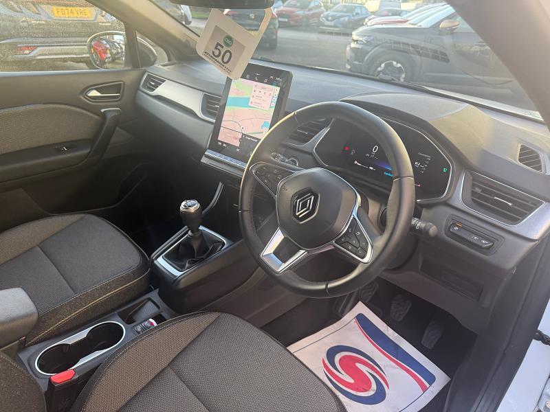 2025 25 Renault Captur 1.0 Tce 90 Techno 5dr Petrol Manual In Arct Wht+dmd Rf