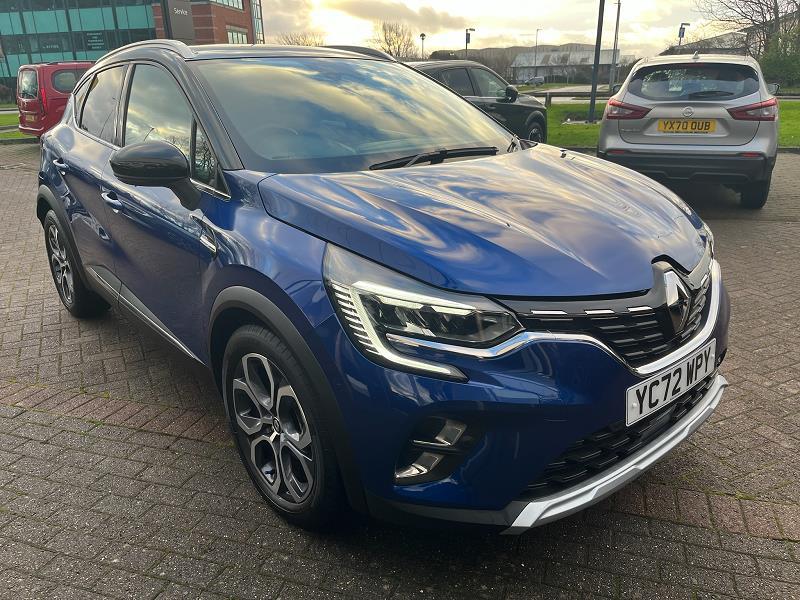 2022 72 Renault Captur 1.6 E-tech Full Hybrid 145 Techno 5dr Auto Hybrid Electric Automatic In Iron Blue